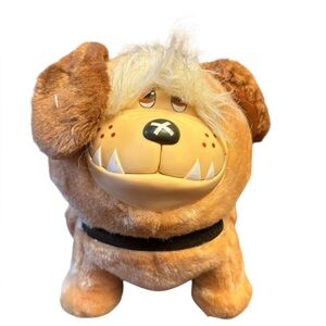 Vintage Mattel 1984 Emotions Stuffed Plush Bully the Dog Bulldog w/Tags